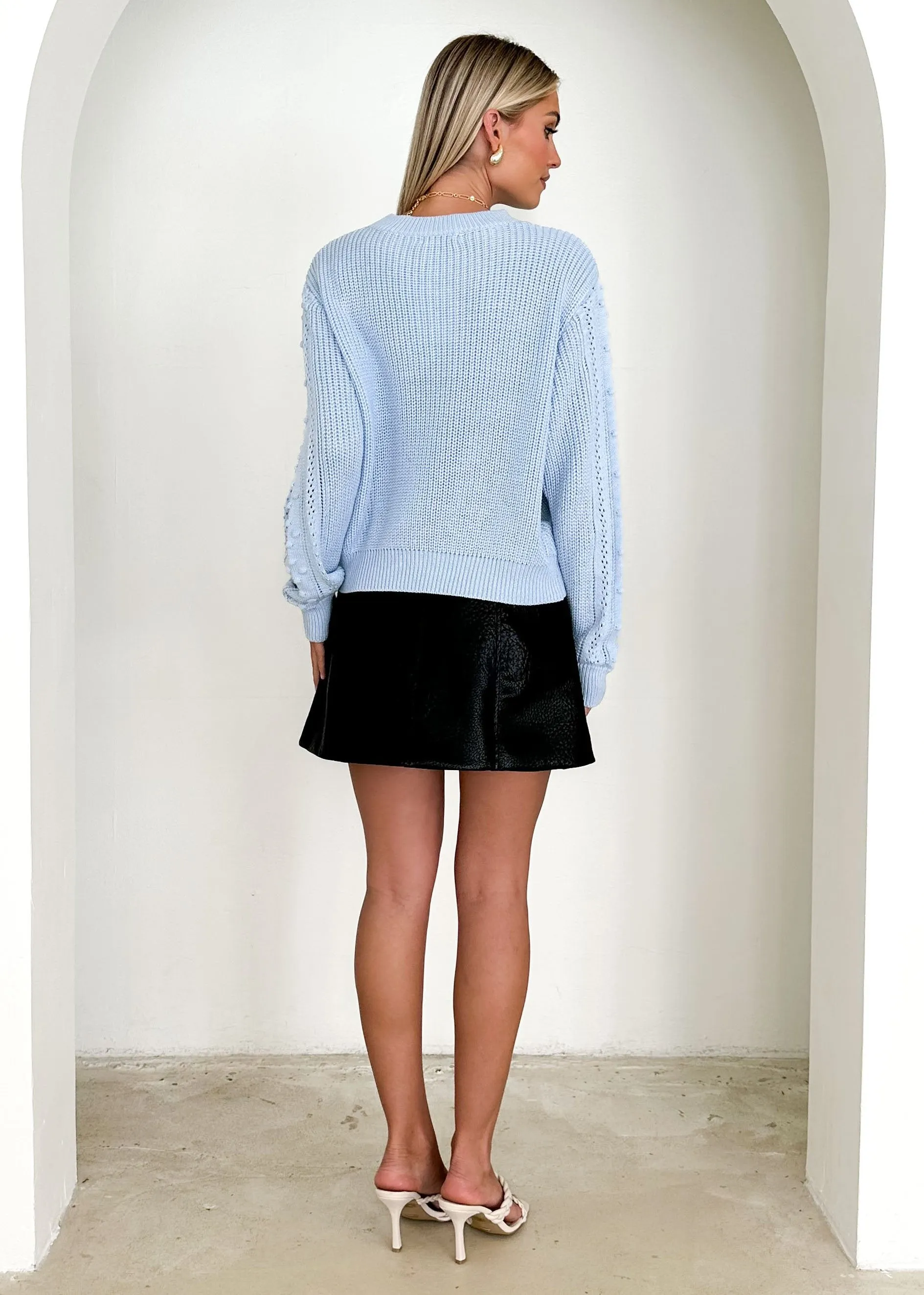 Elysa Sweater  - Powder Blue
