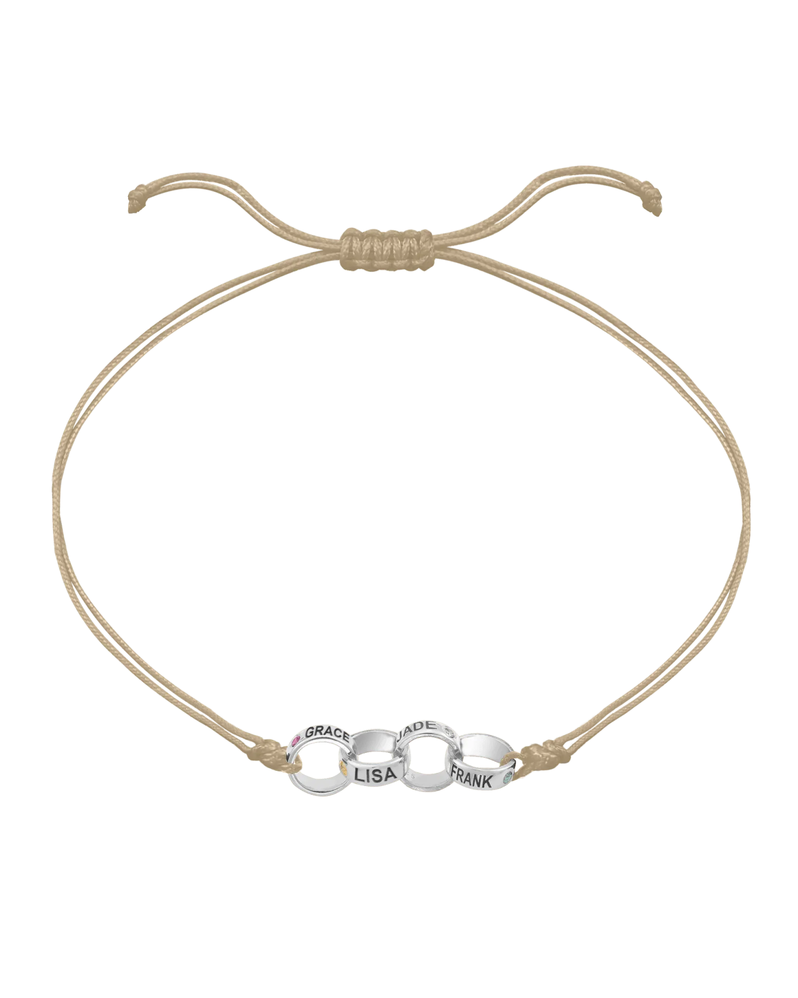 Engravable Links of Love - 925 Sterling Silver