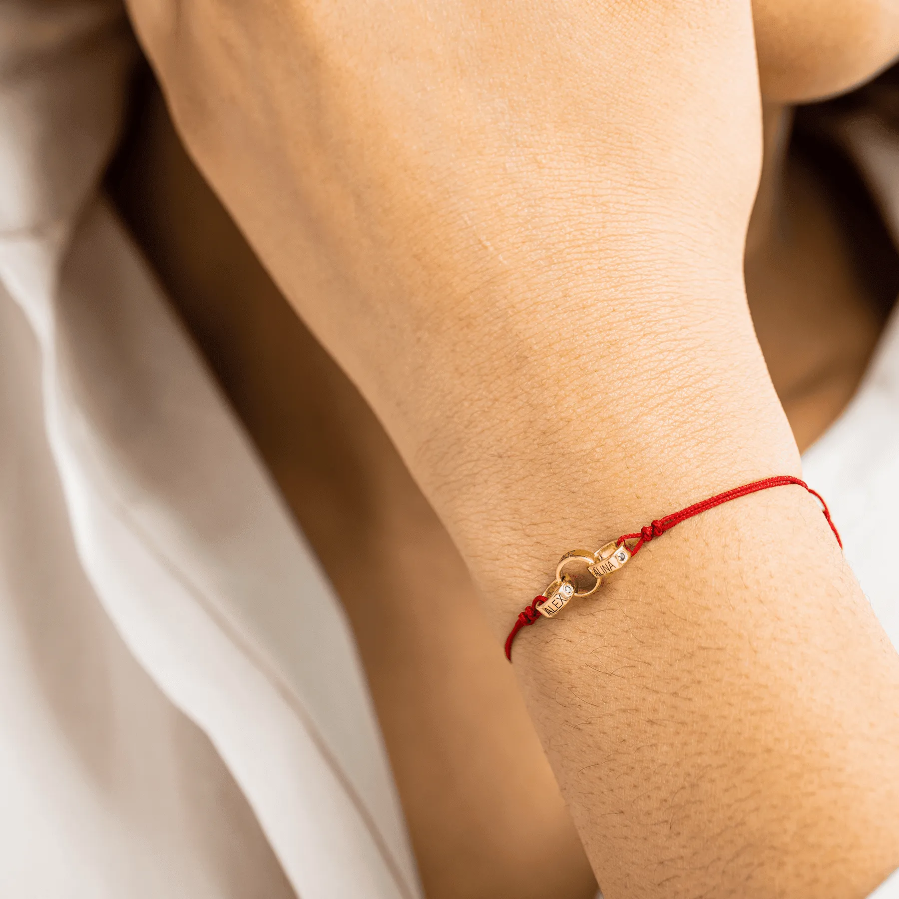 Engravable Links of Love - 925 Sterling Silver
