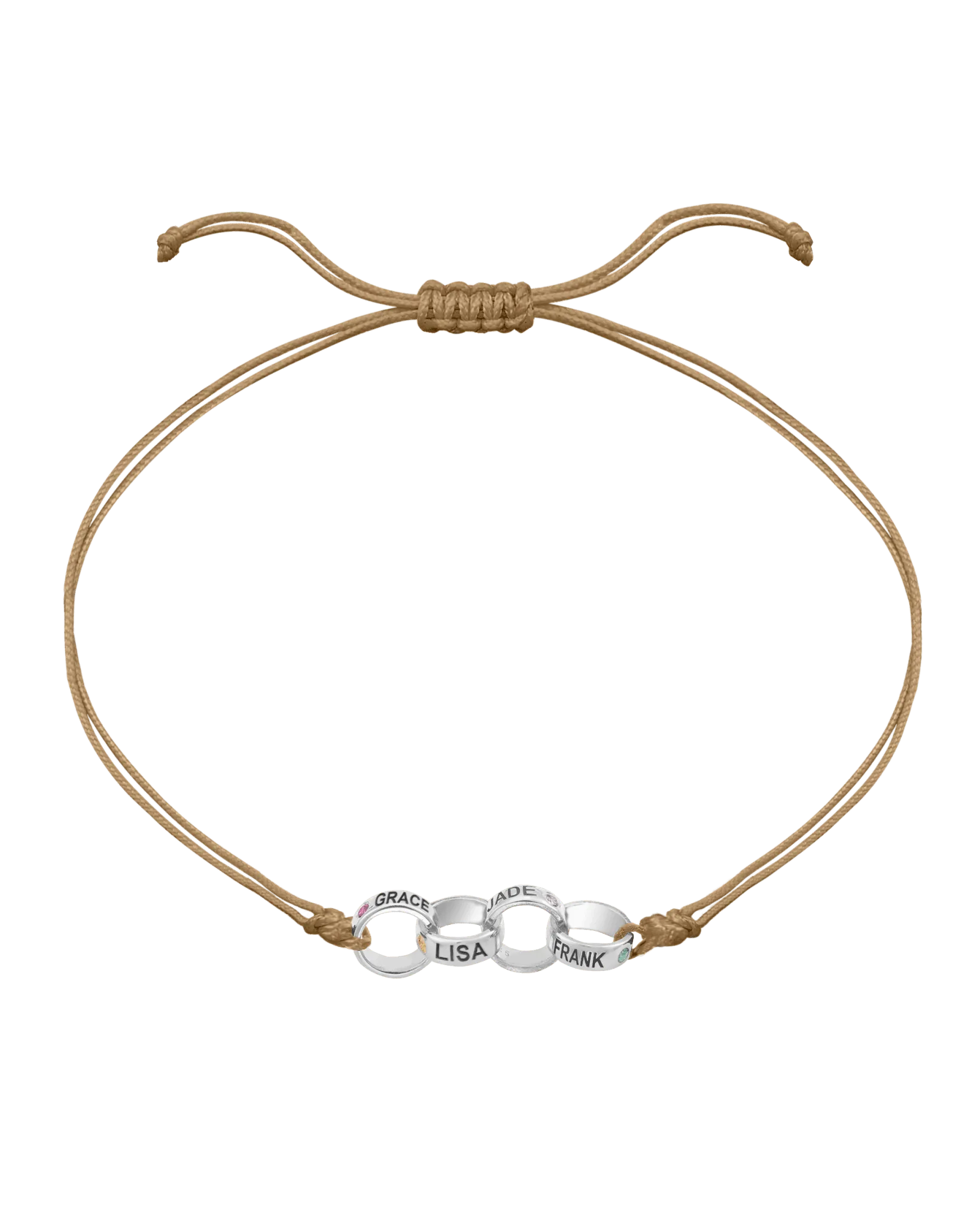Engravable Links of Love - 925 Sterling Silver