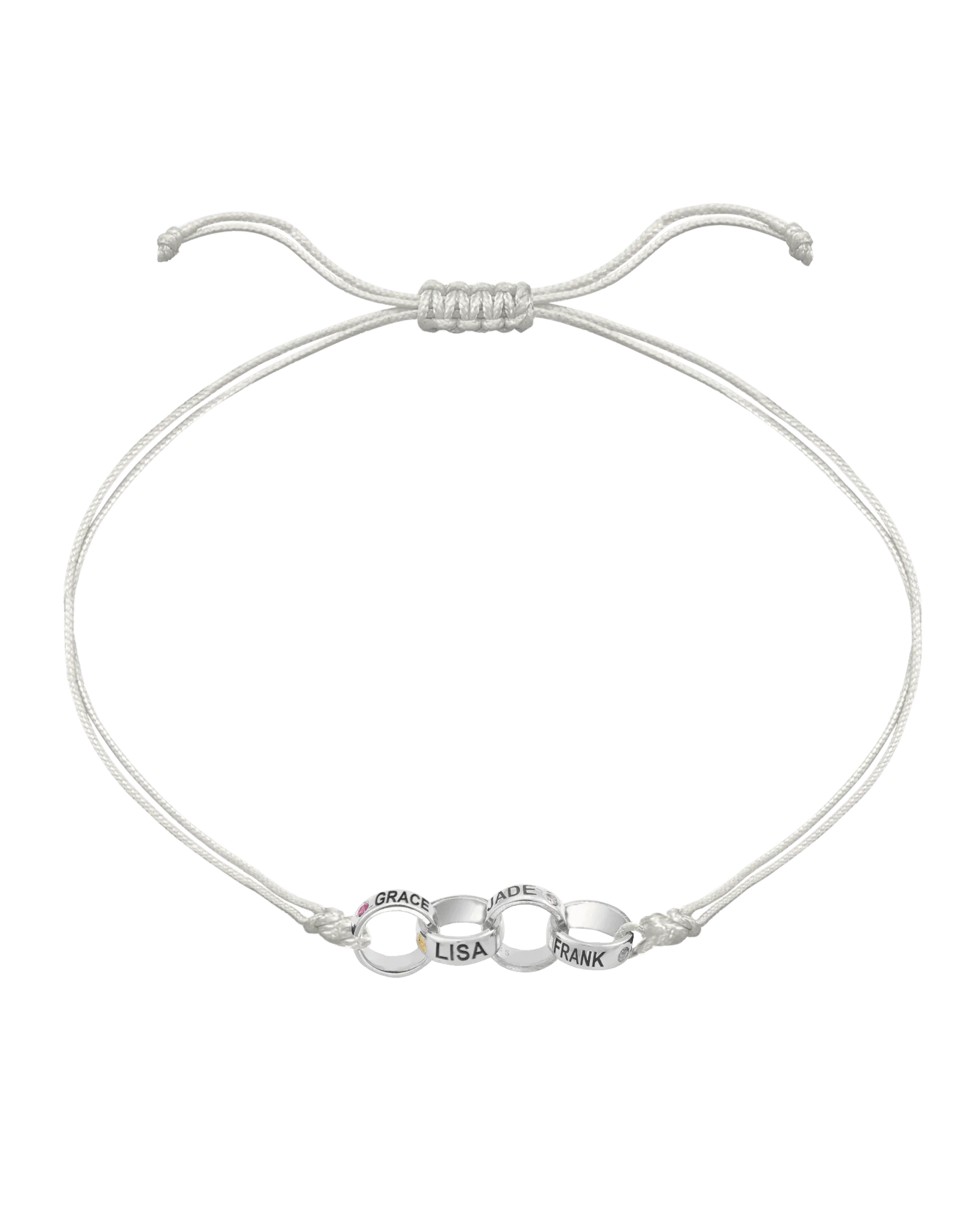Engravable Links of Love - 925 Sterling Silver