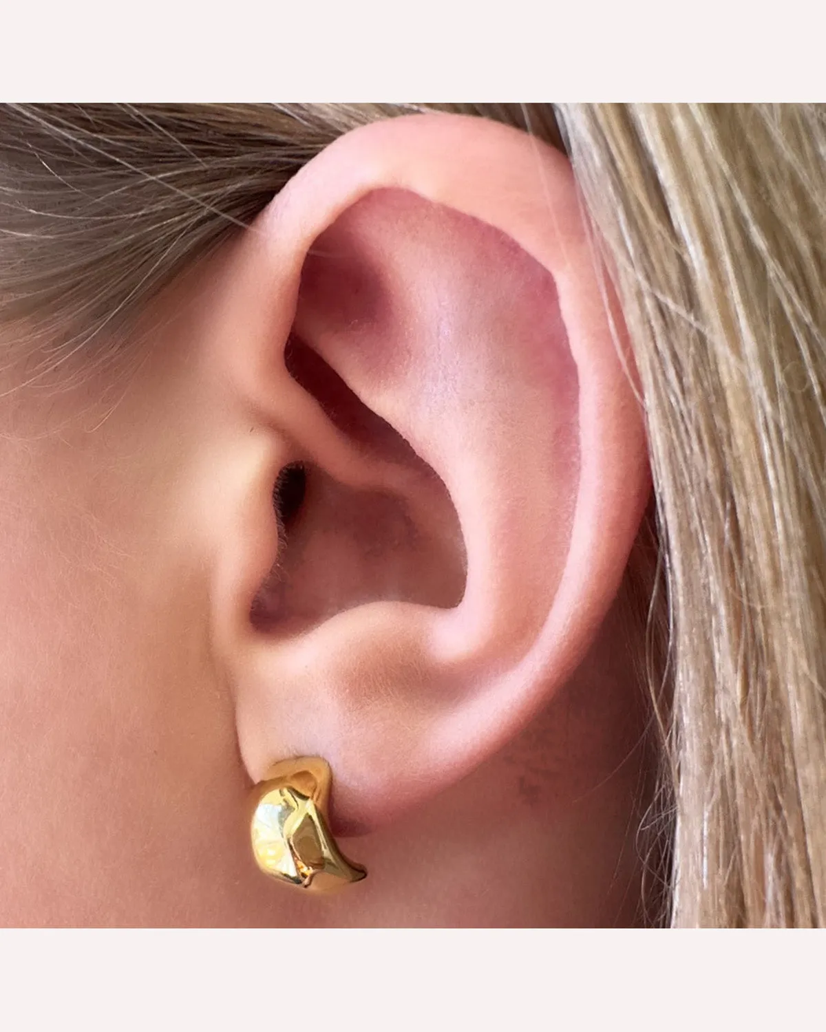 Ever Jewellery Movement Stud Earrings - Gold