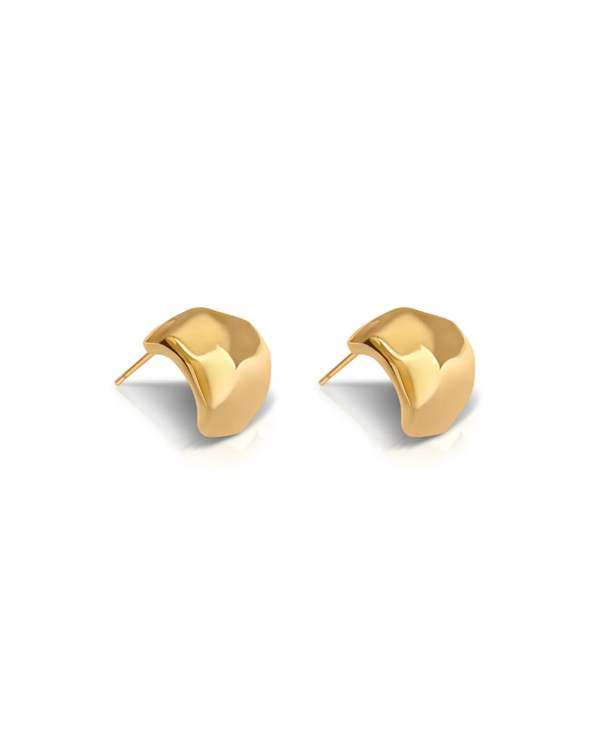 Ever Jewellery Movement Stud Earrings - Gold