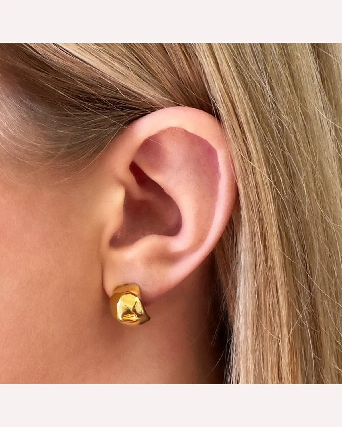 Ever Jewellery Movement Stud Earrings - Gold