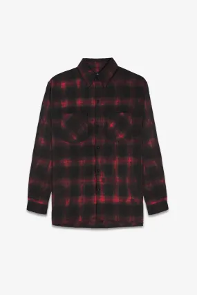 Flannel Shirt | Red Tie Dye