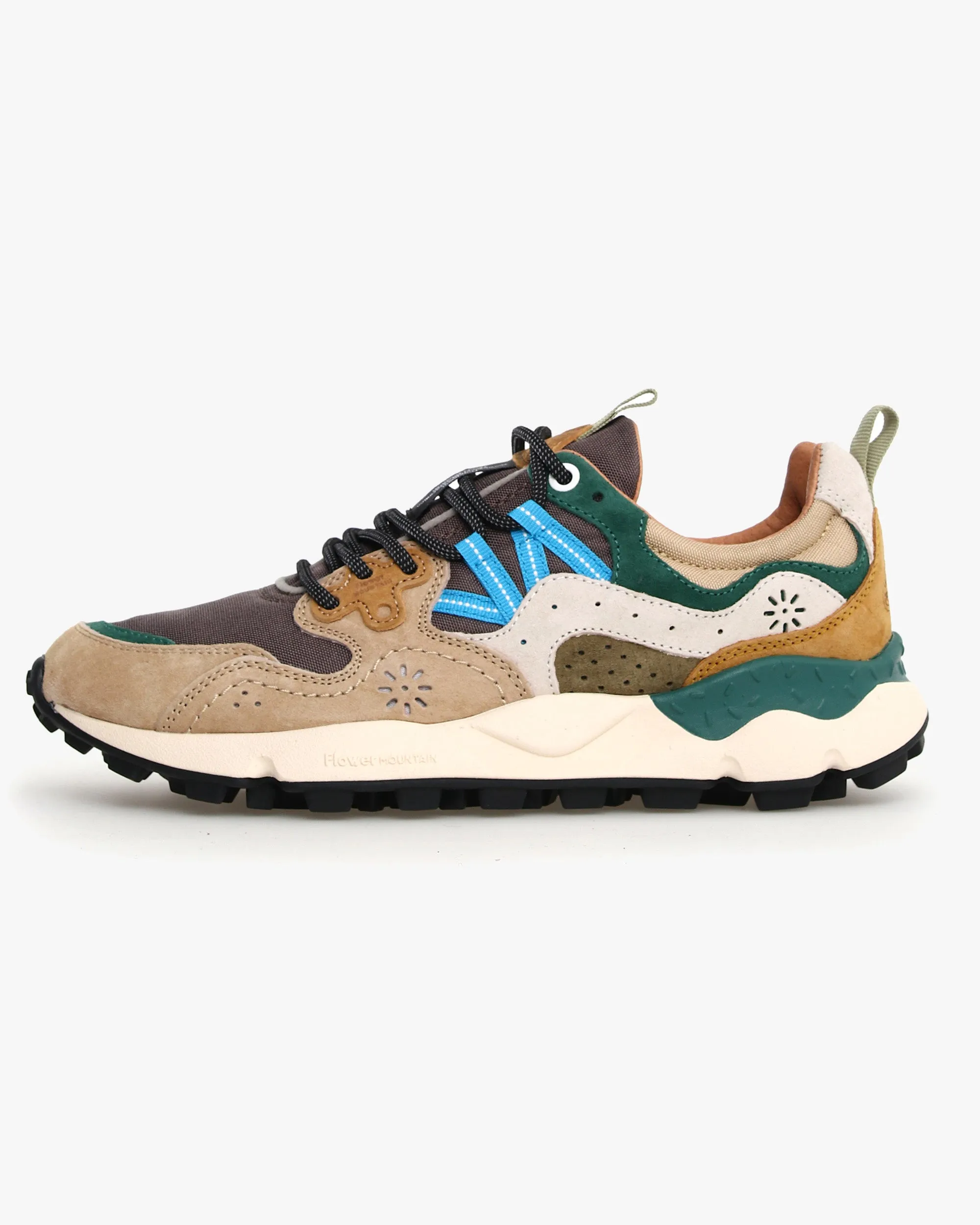Flower Mountain Yamano 3 Suede & Cordura - Taupe / White / Green