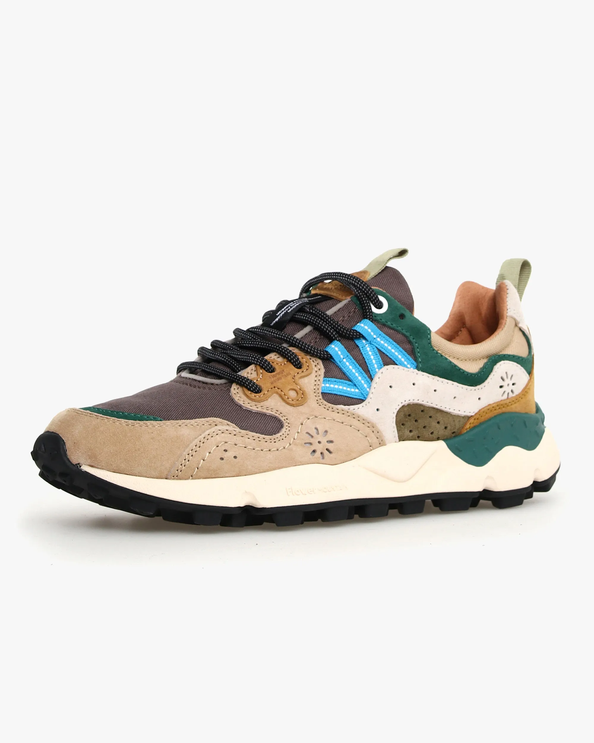Flower Mountain Yamano 3 Suede & Cordura - Taupe / White / Green