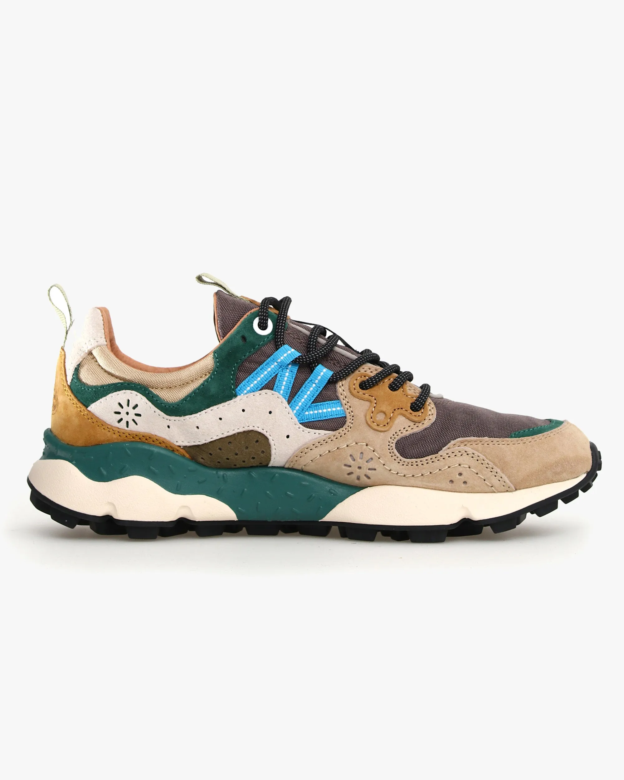 Flower Mountain Yamano 3 Suede & Cordura - Taupe / White / Green
