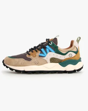 Flower Mountain Yamano 3 Suede & Cordura - Taupe / White / Green