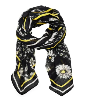 Foulard mixing flower rectangle