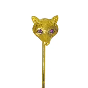 Fox Head Tie Pin