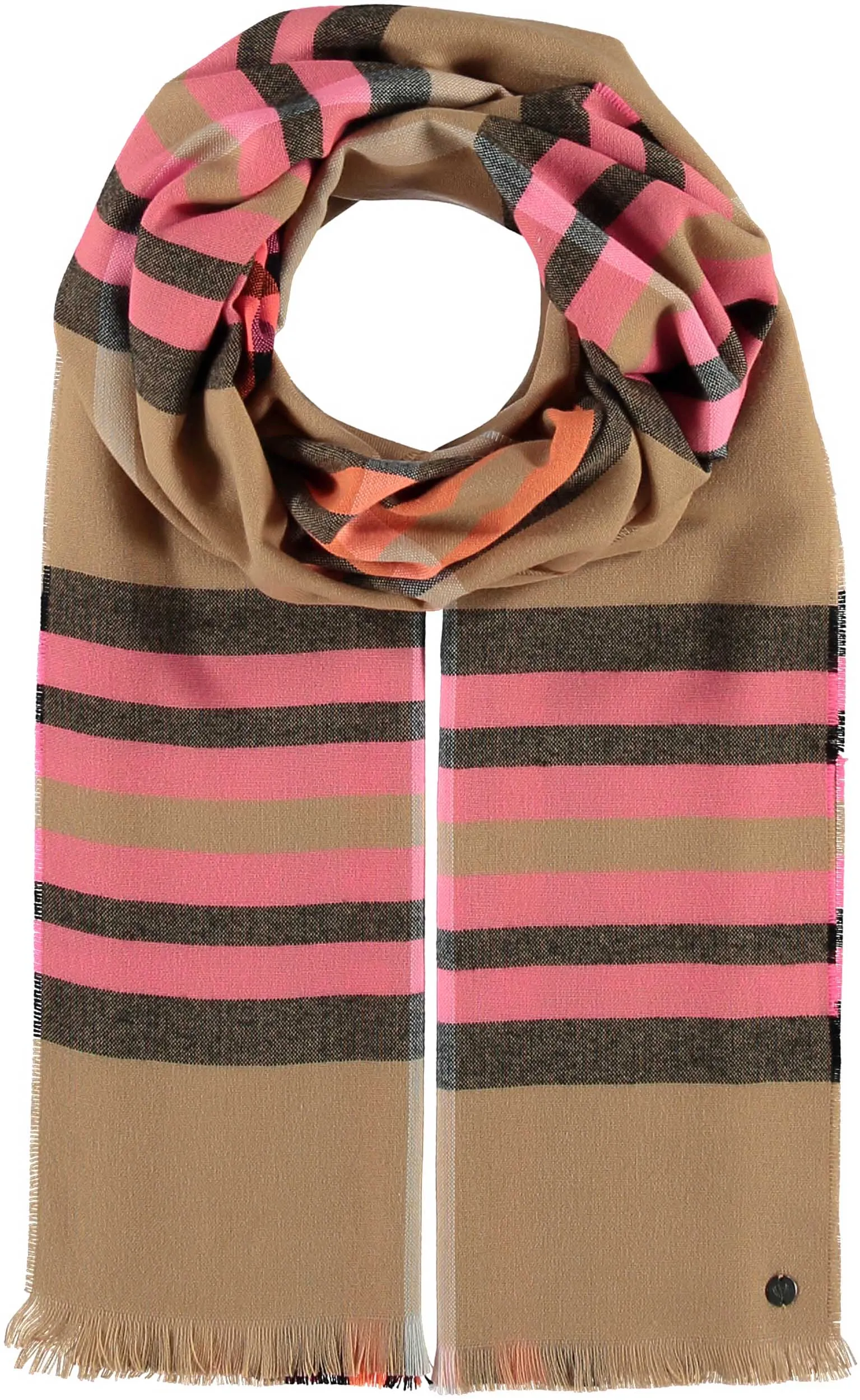 FRAAS Plaid Lightweight Wrap Scarf