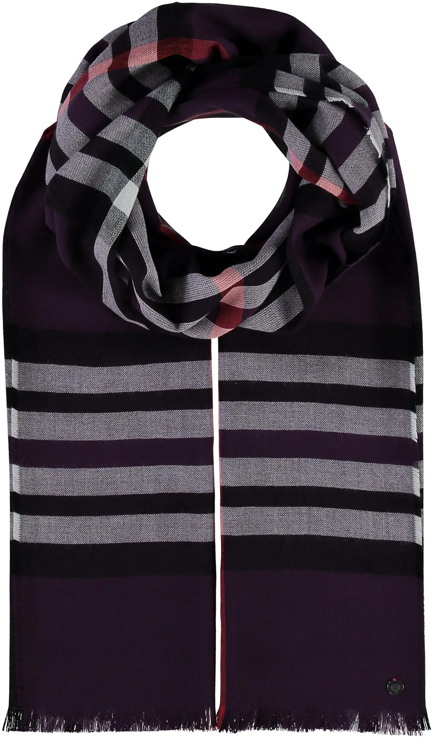 FRAAS Plaid Lightweight Wrap Scarf
