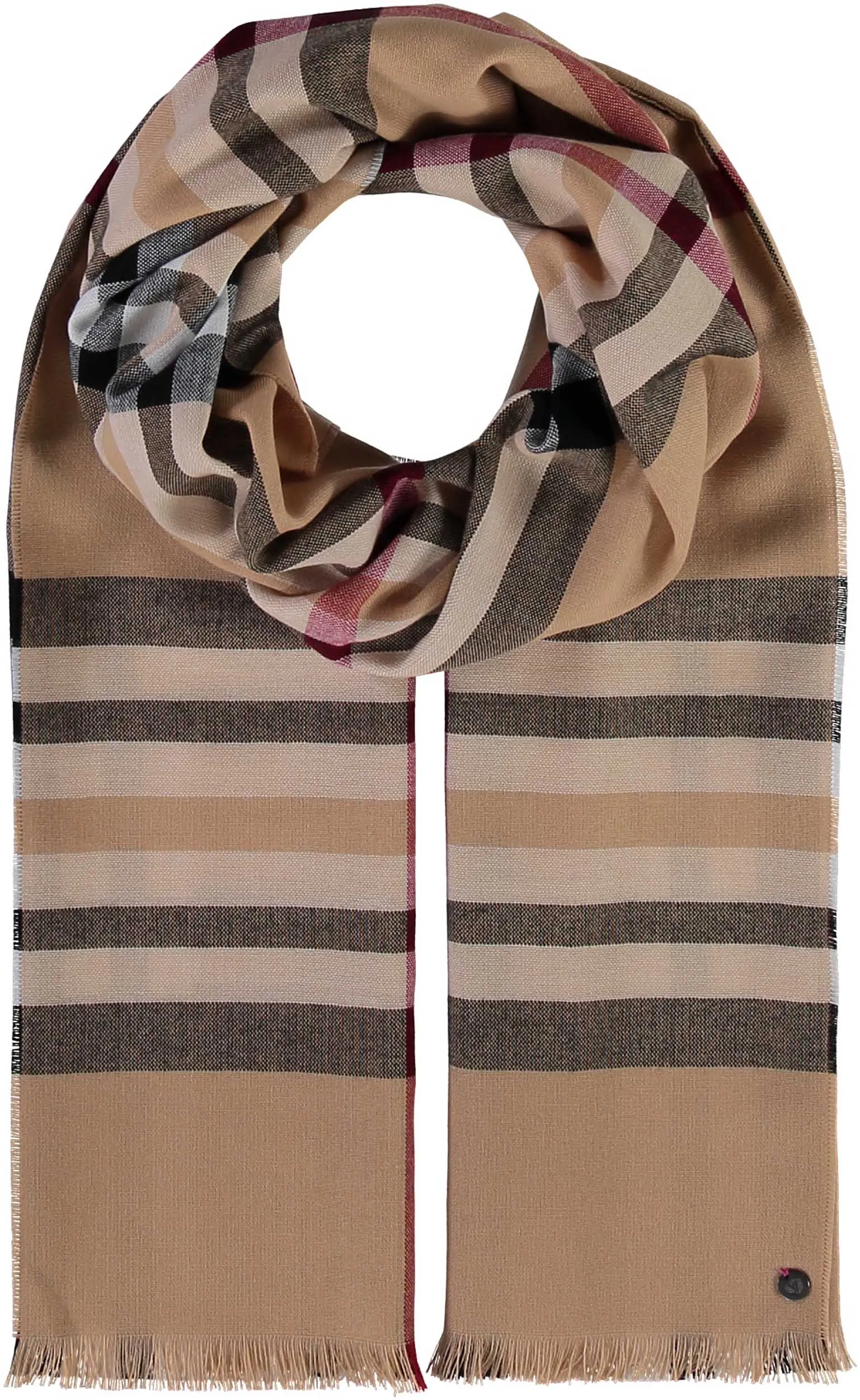 FRAAS Plaid Lightweight Wrap Scarf