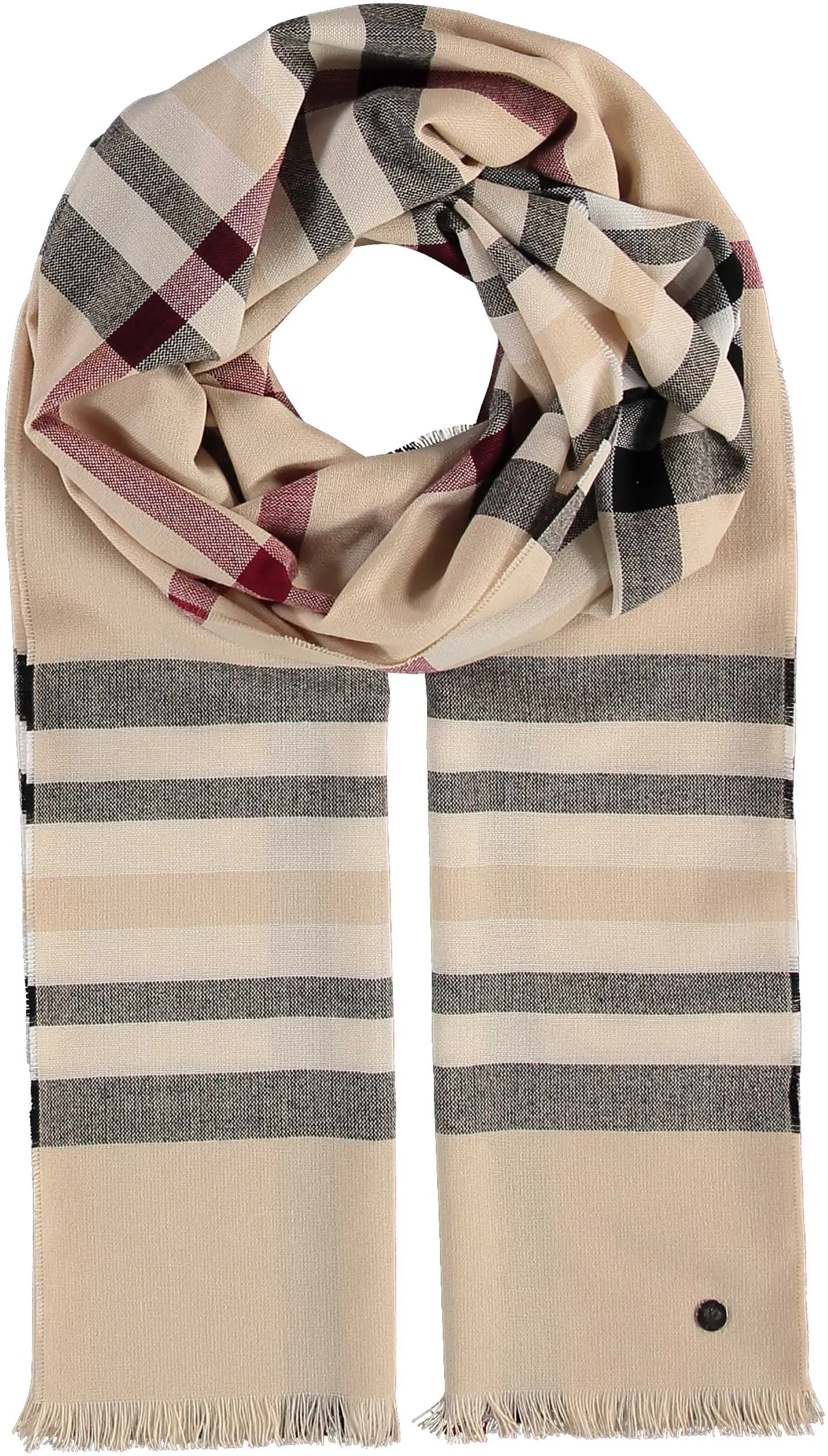 FRAAS Plaid Lightweight Wrap Scarf
