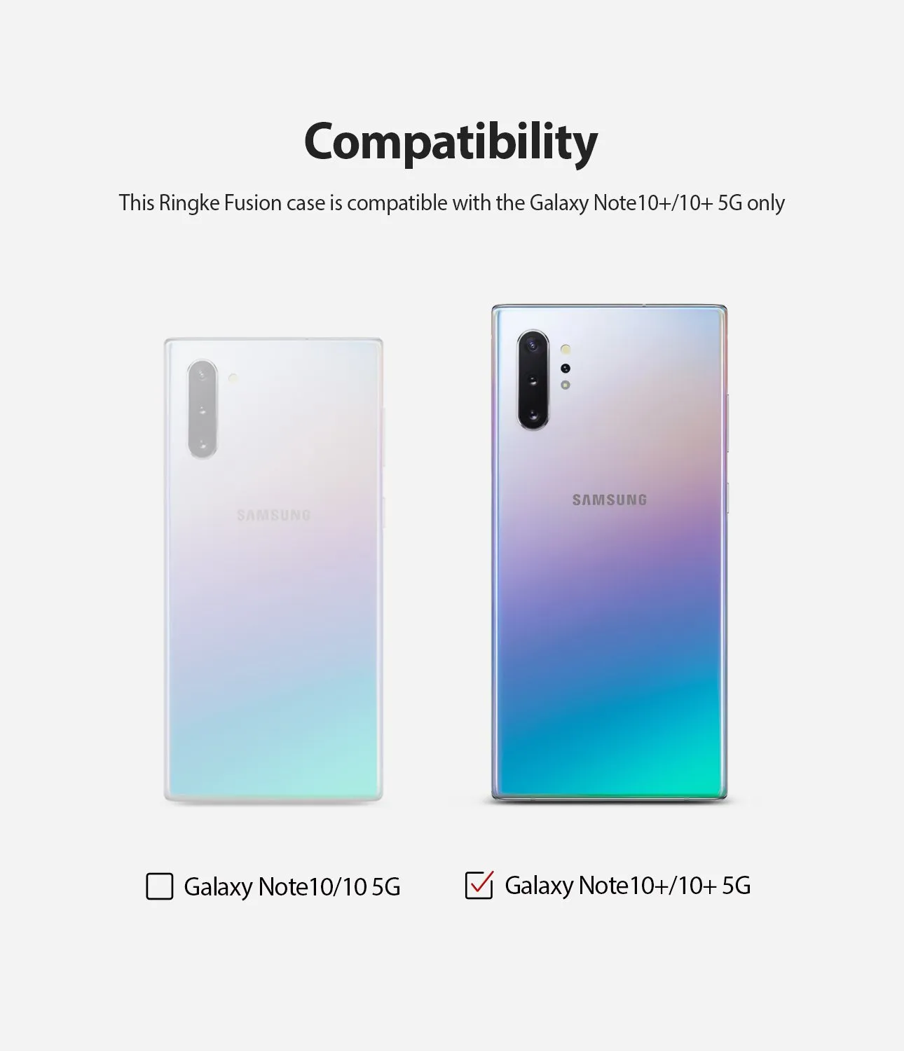 Galaxy Note 10 Plus Case | Fusion - Clear