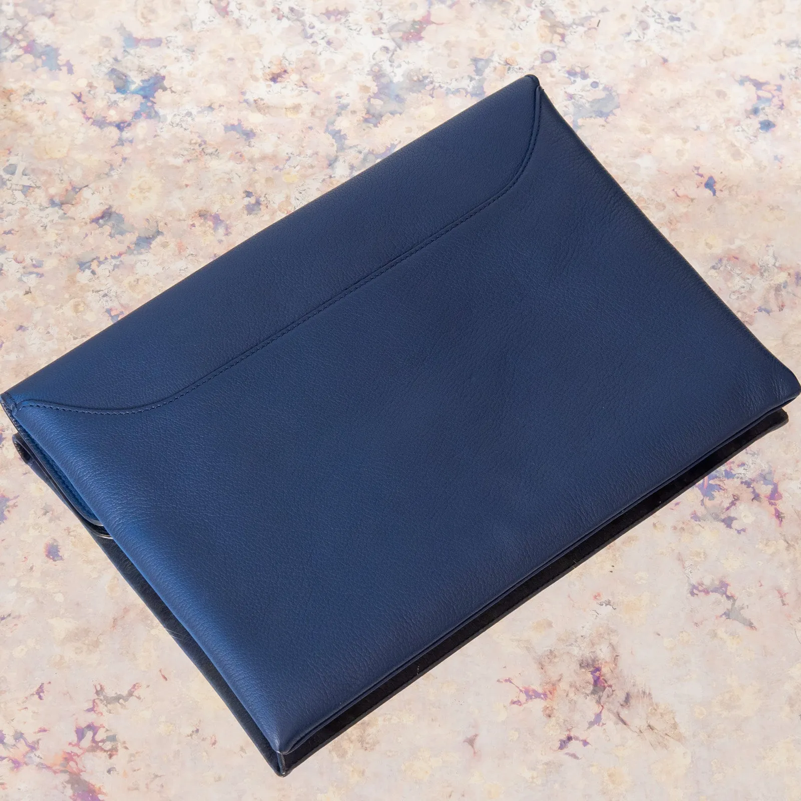 Givenchy Blue Leather Envelope Flap Bag
