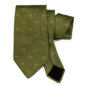 Hermes Silk Necktie Faconnee H Bicolore