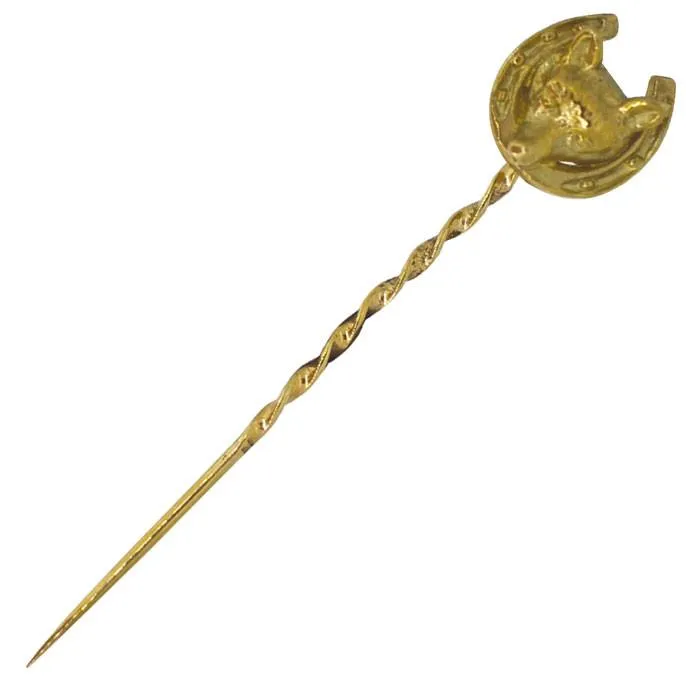 Horse Shoe & Fox Head Tie Pin