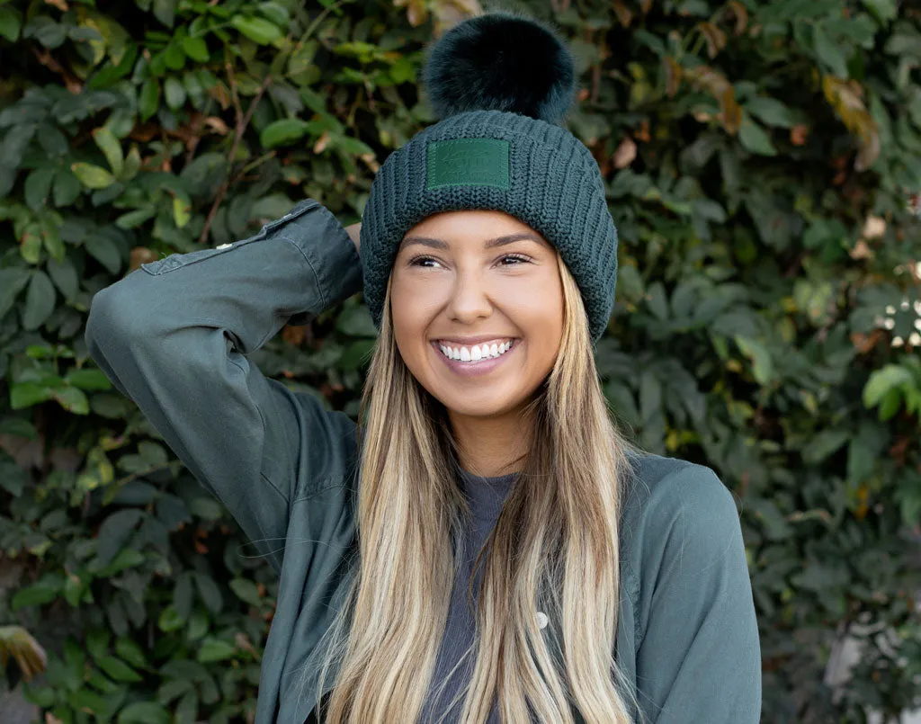 Hunter Monochrome Pom Beanie