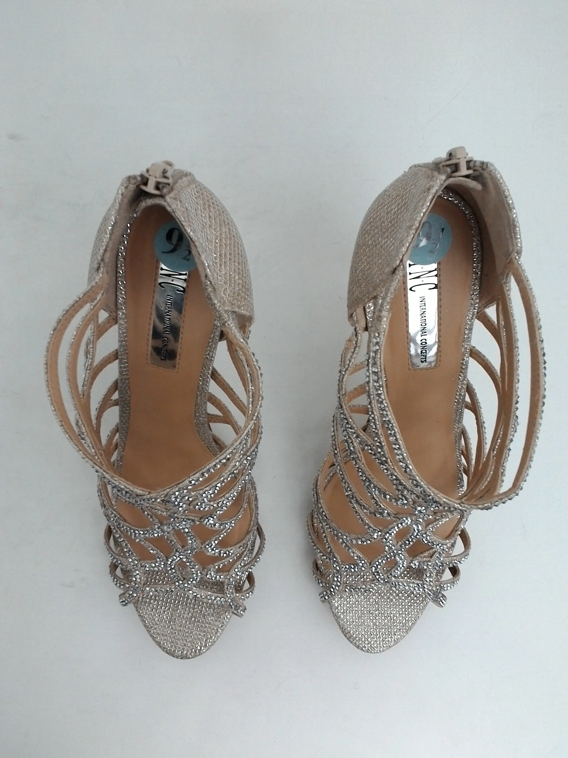 INC Women's Sharee2Gld Stiletto Sandal Size 6.5, 9.5