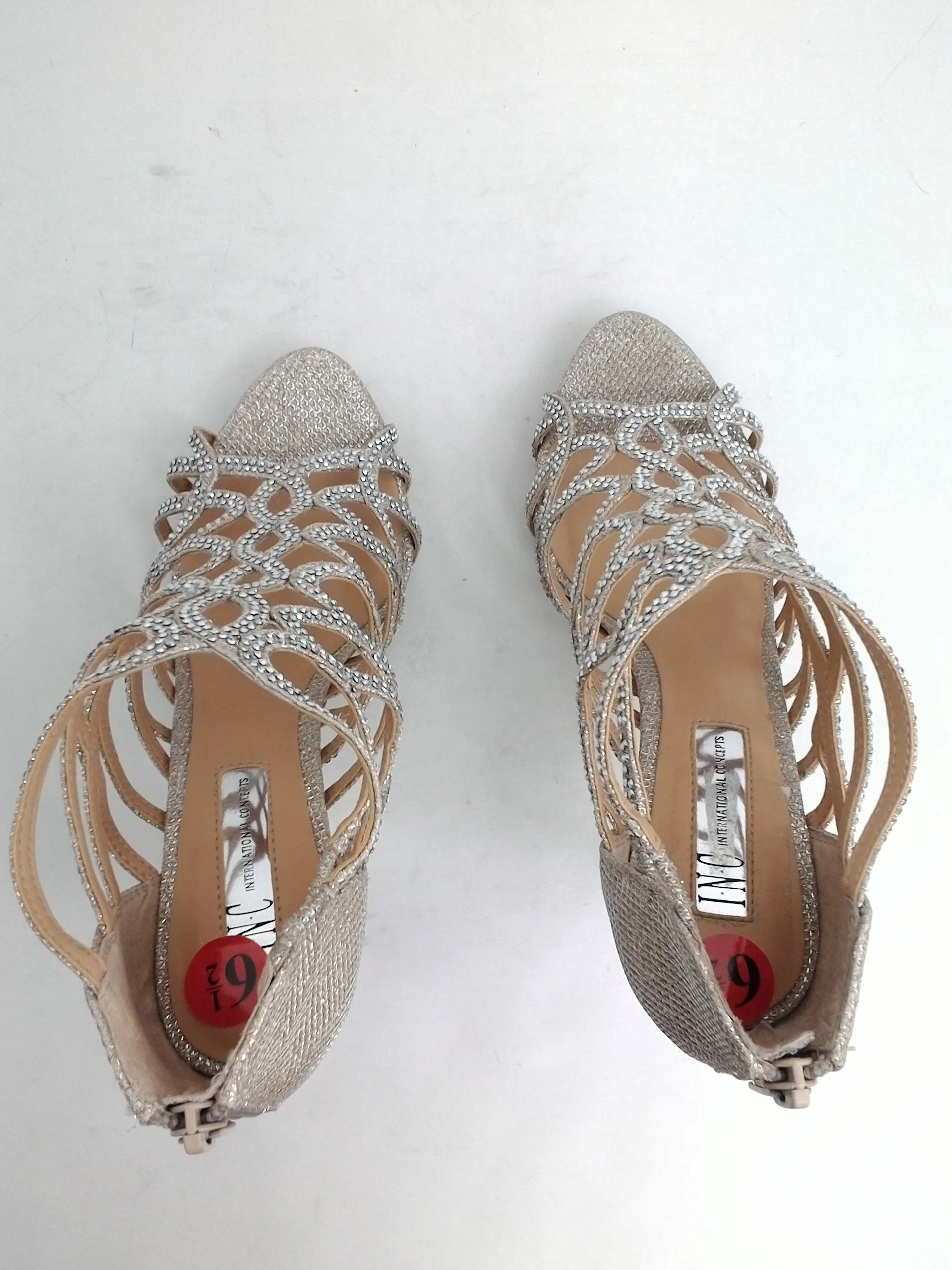 INC Women's Sharee2Gld Stiletto Sandal Size 6.5, 9.5