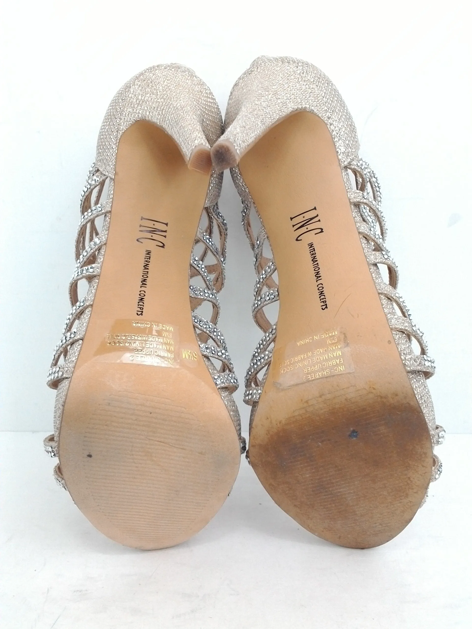 INC Women's Sharee2Gld Stiletto Sandal Size 6.5, 9.5
