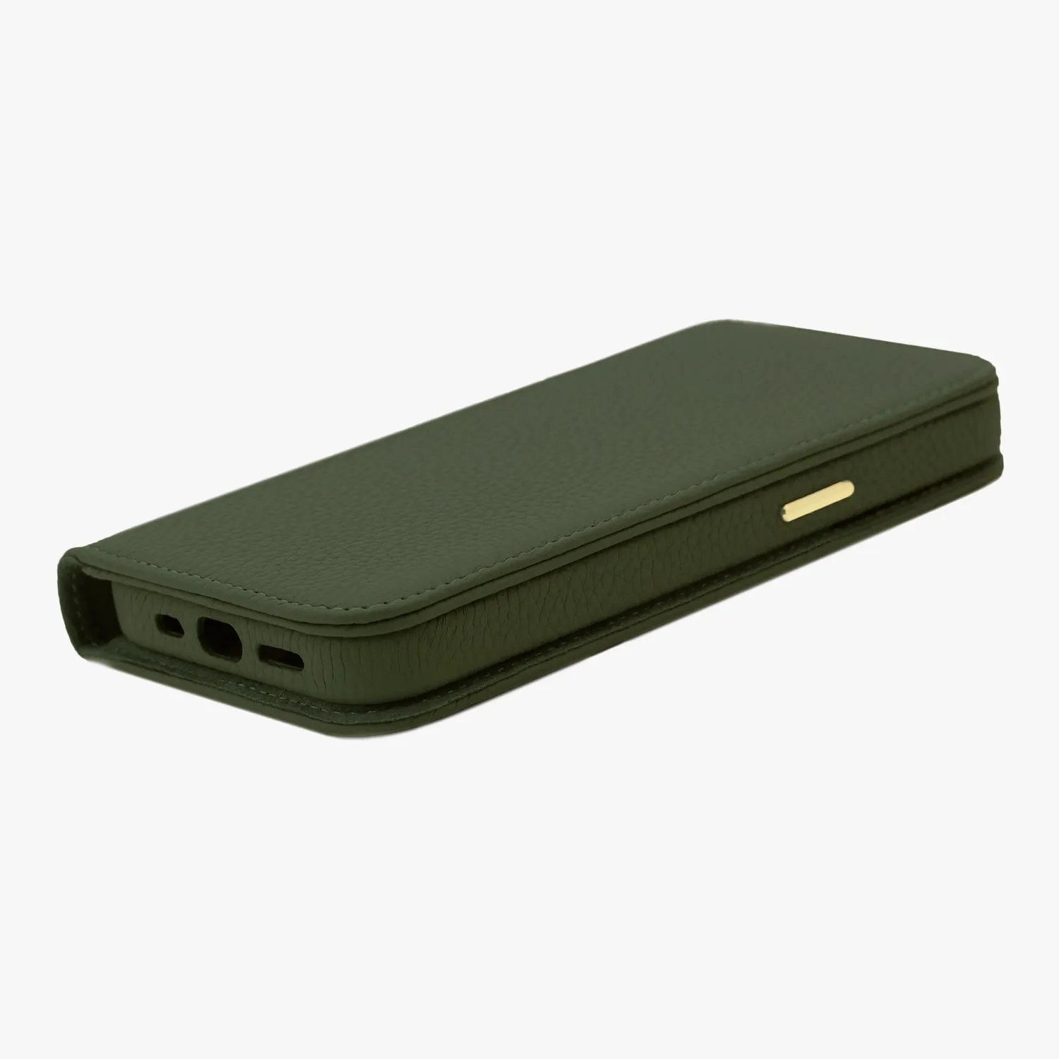 iPhone 16 Plus MagSafe Leather Flip Cover with Leather Case