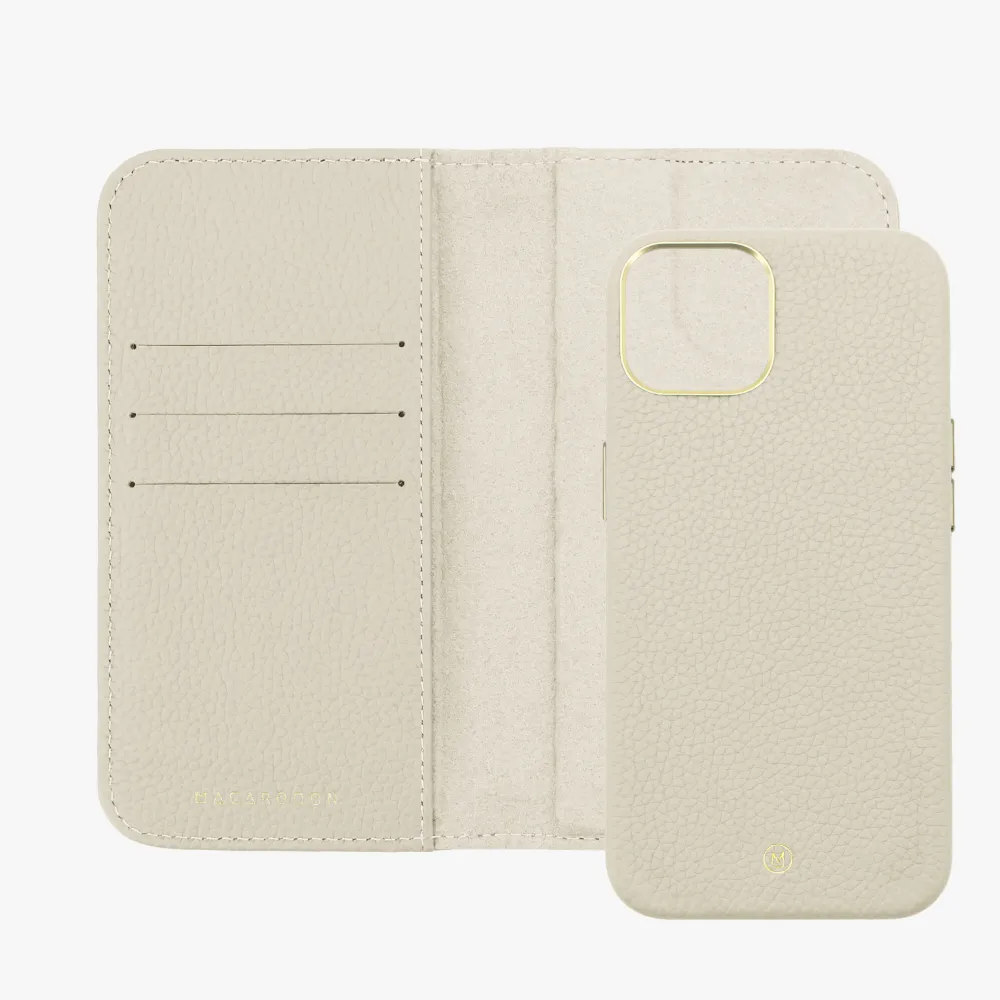 iPhone 16 Plus MagSafe Leather Flip Cover with Leather Case