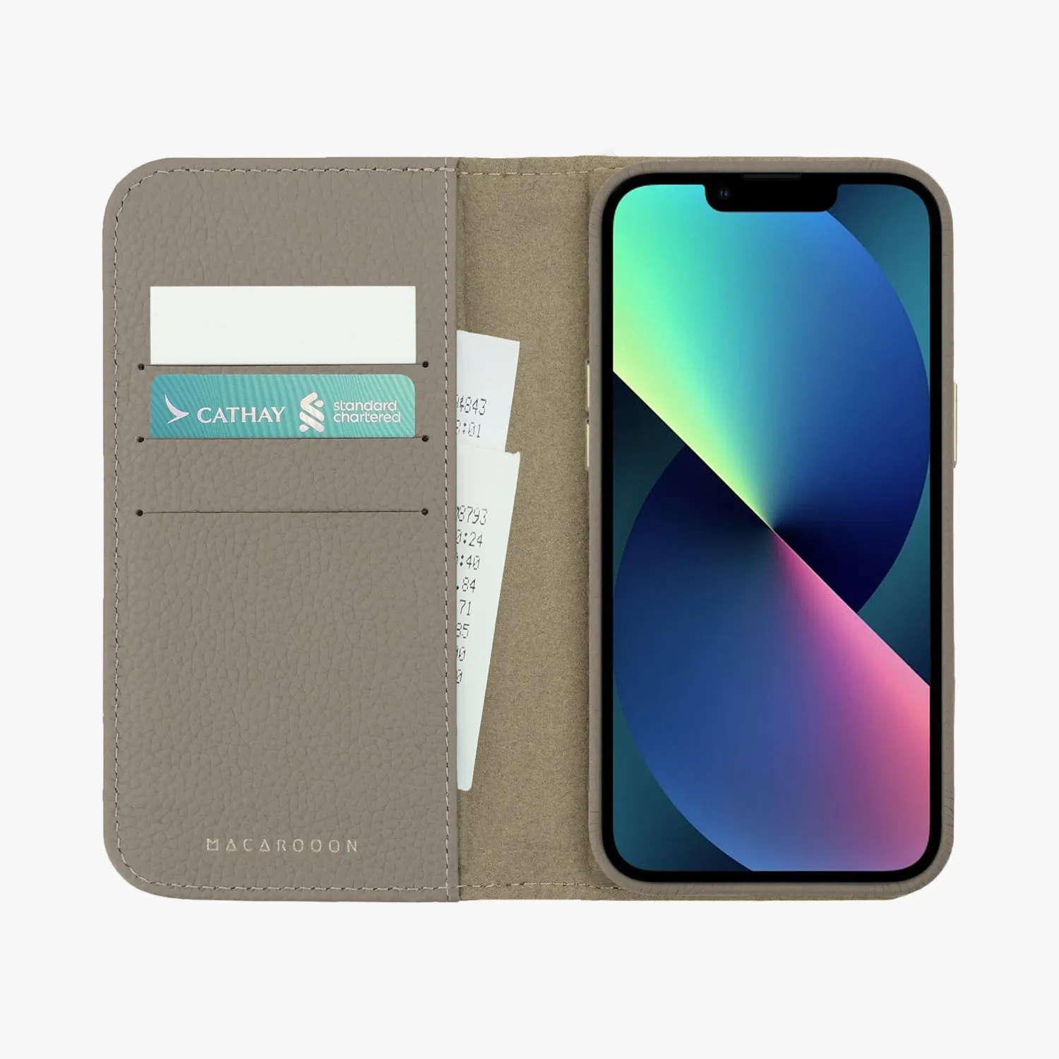 iPhone 16 Plus MagSafe Leather Flip Cover with Leather Case
