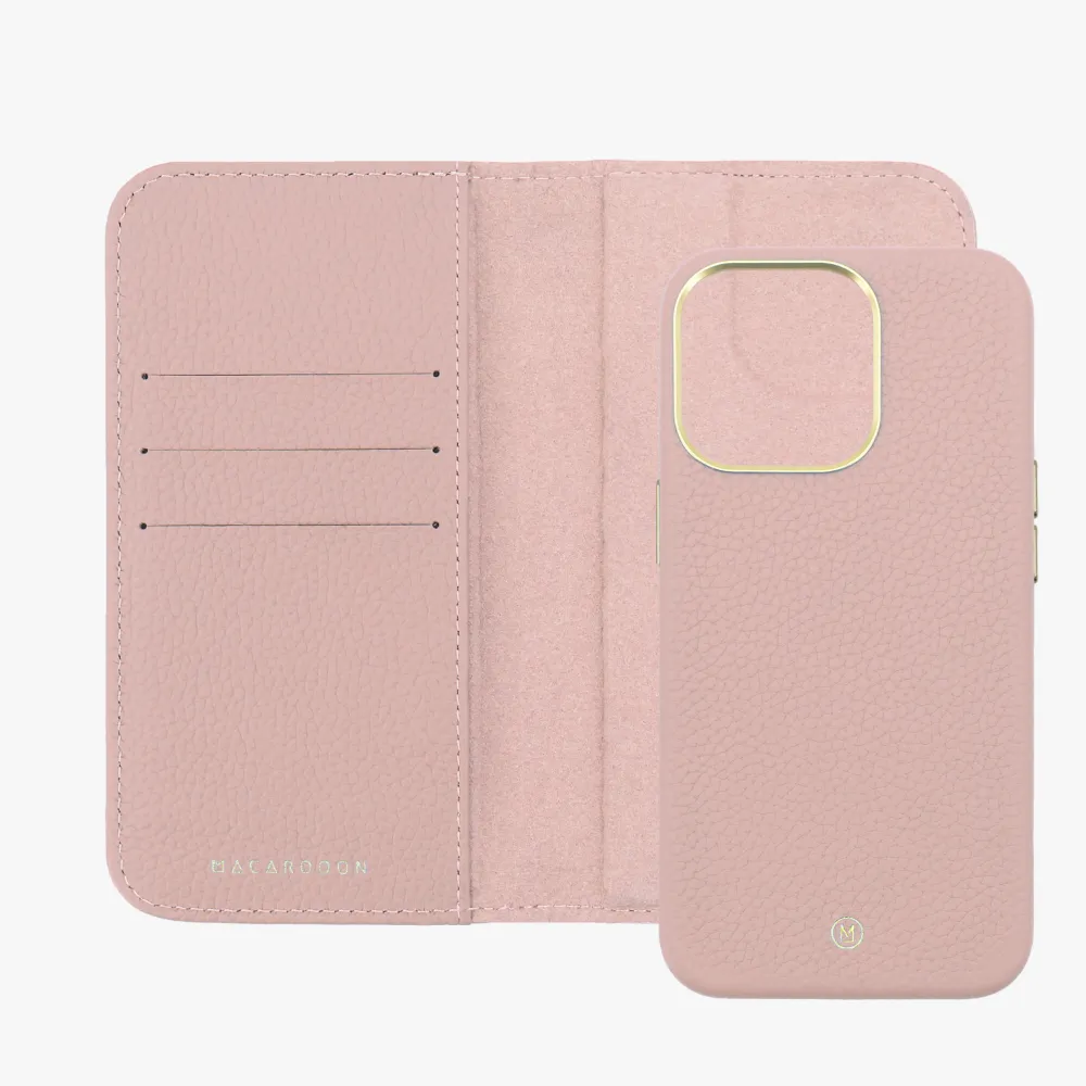 iPhone 16 Plus MagSafe Leather Flip Cover with Leather Case