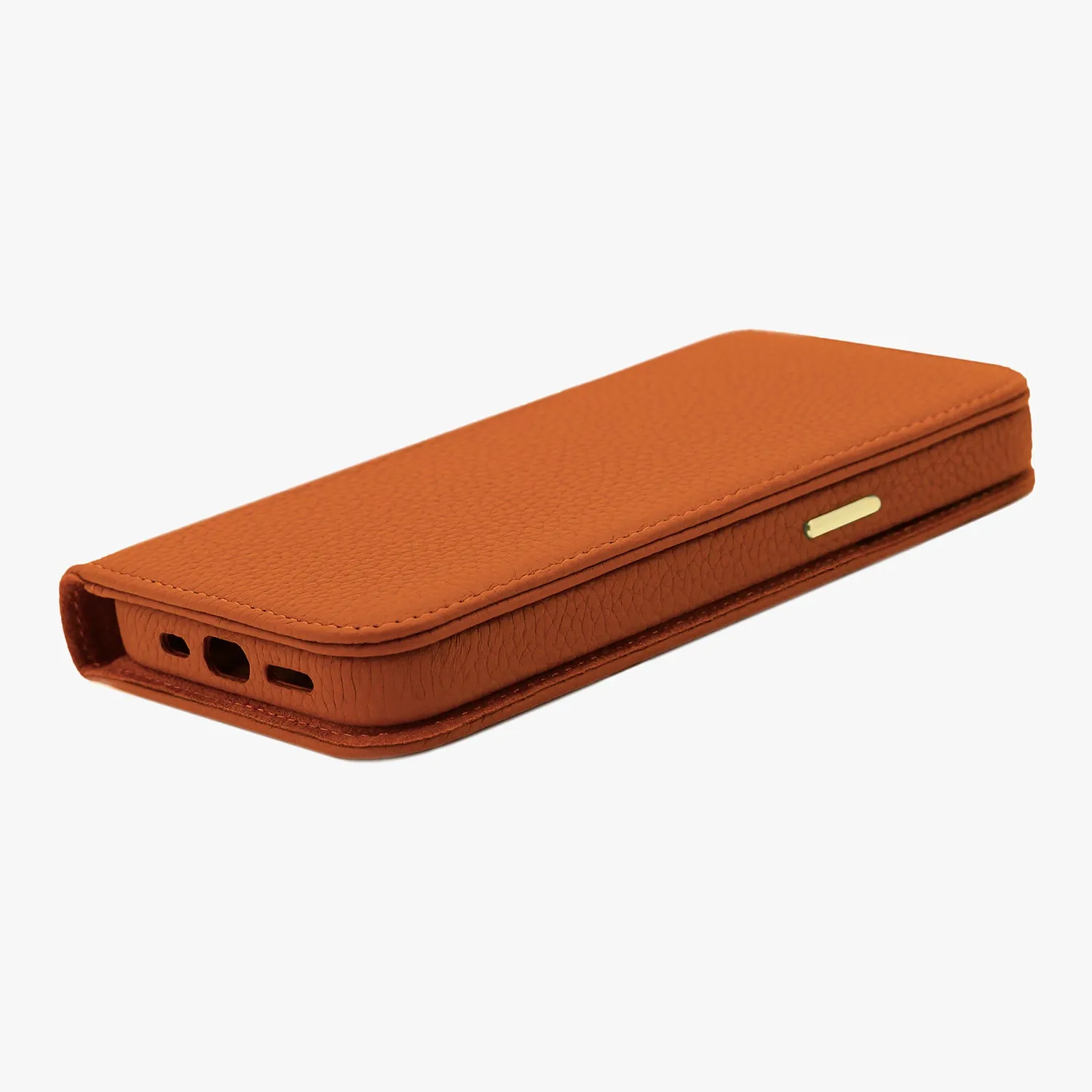 iPhone 16 Plus MagSafe Leather Flip Cover with Leather Case