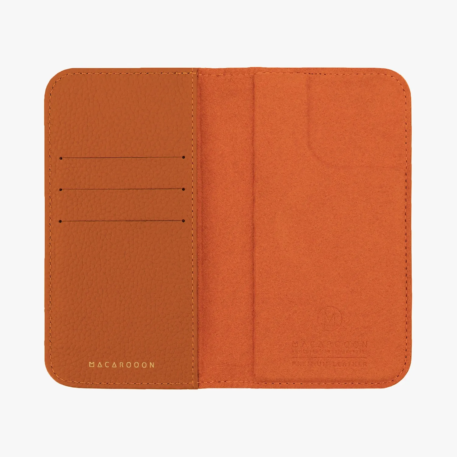 iPhone 16 Plus MagSafe Leather Flip Cover with Leather Case