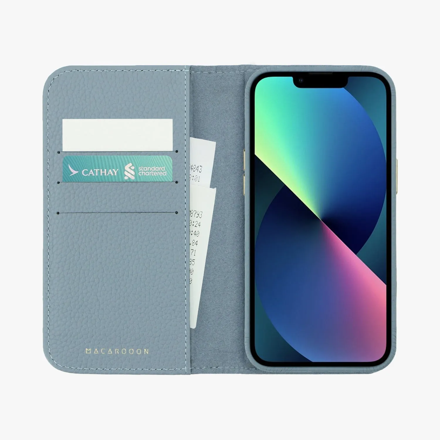 iPhone 16 Plus MagSafe Leather Flip Cover with Leather Case