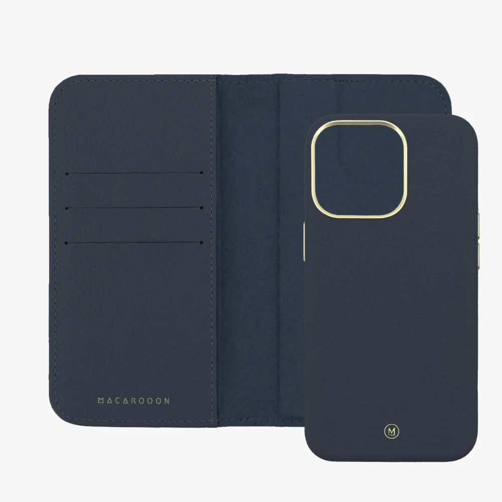 iPhone 16 Plus MagSafe Leather Flip Cover with Leather Case