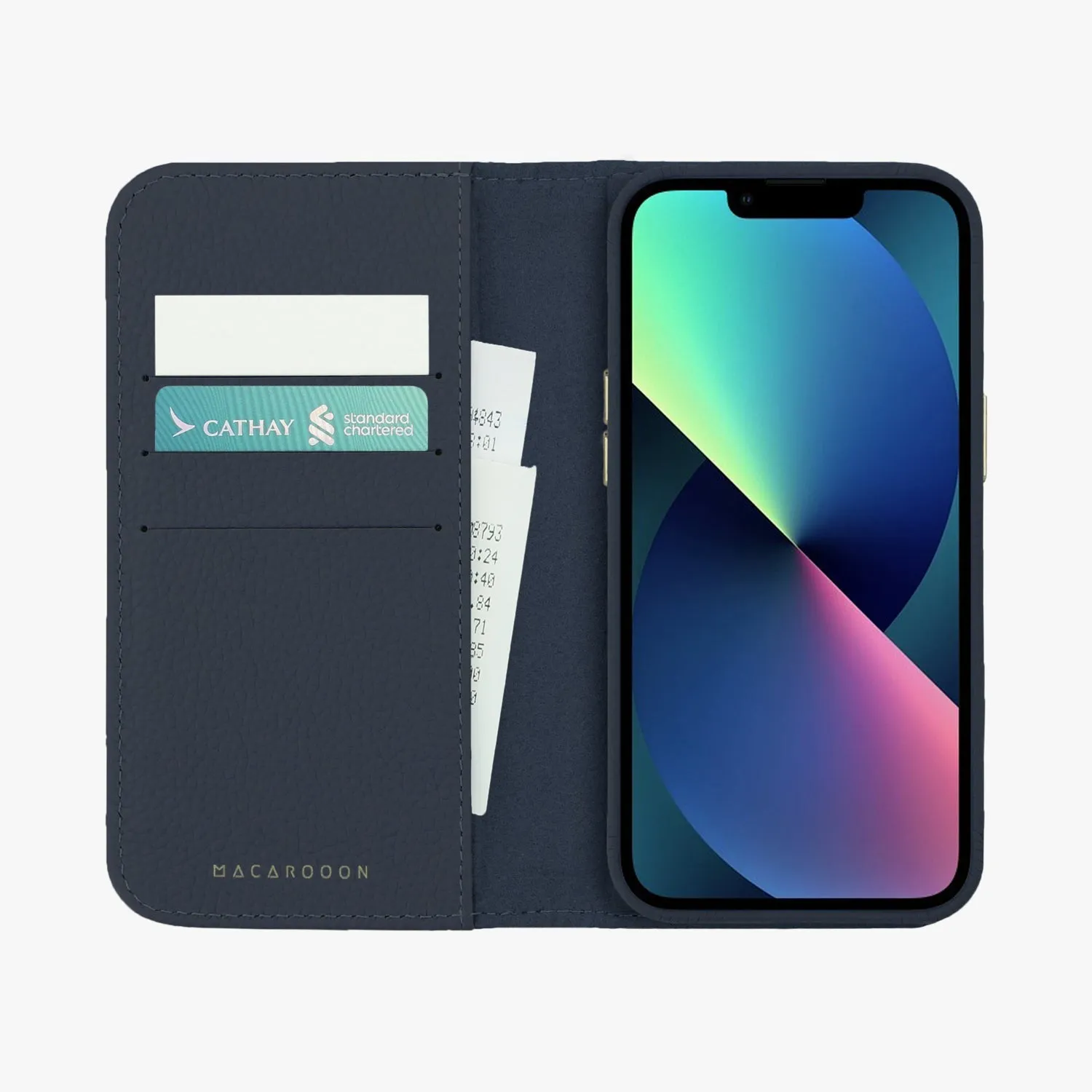 iPhone 16 Plus MagSafe Leather Flip Cover with Leather Case