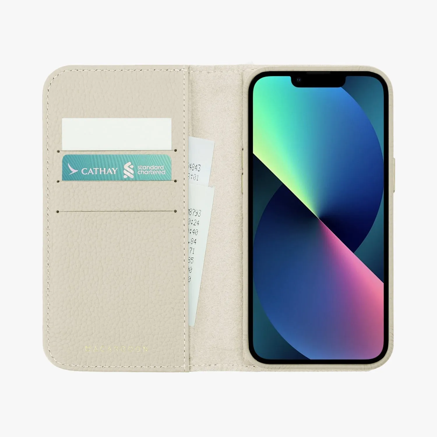 iPhone 16 Plus MagSafe Leather Flip Cover with Leather Case