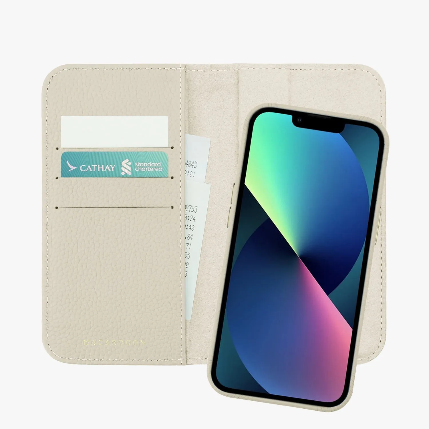 iPhone 16 Plus MagSafe Leather Flip Cover with Leather Case