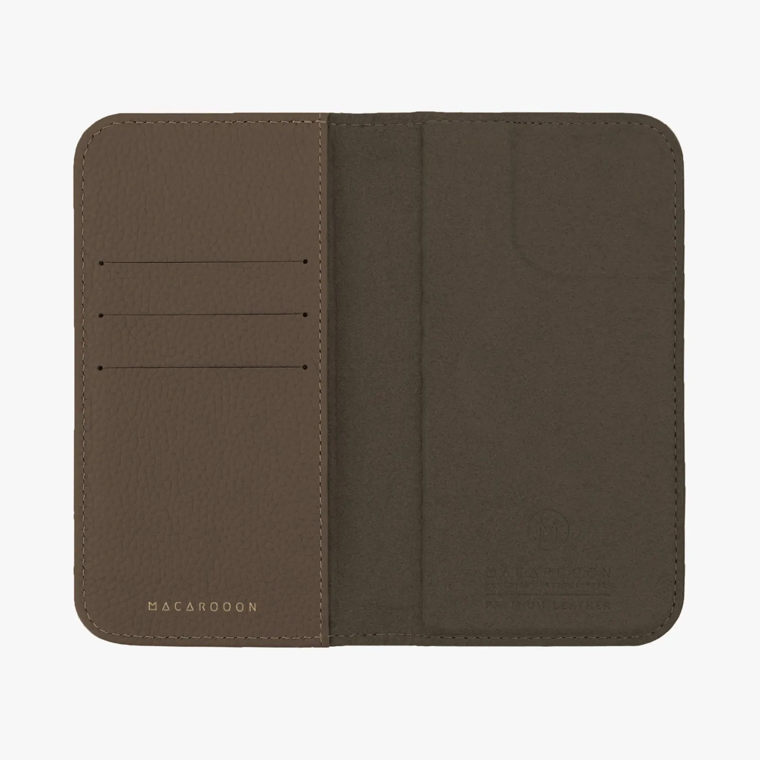 iPhone 16 Plus MagSafe Leather Flip Cover with Leather Case