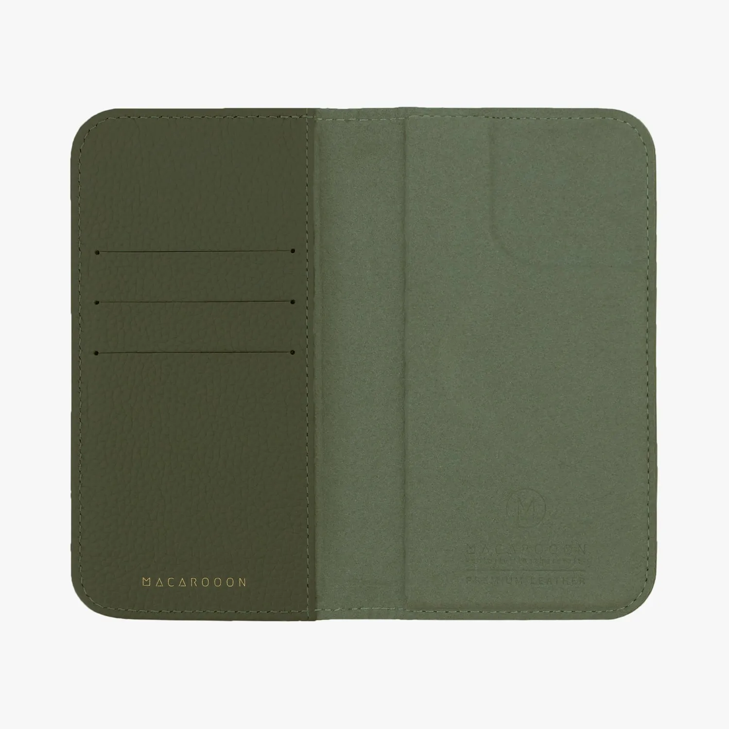 iPhone 16 Plus MagSafe Leather Flip Cover with Leather Case