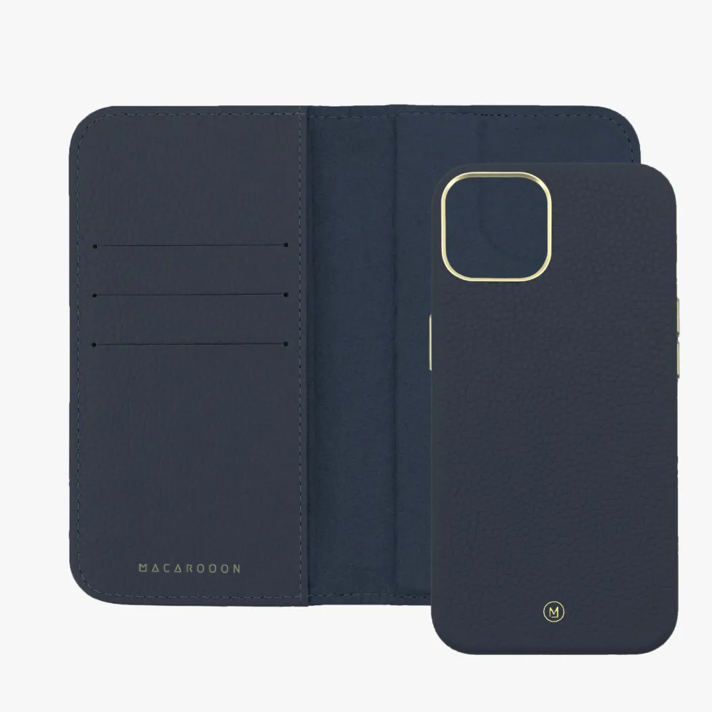iPhone 16 Plus MagSafe Leather Flip Cover with Leather Case