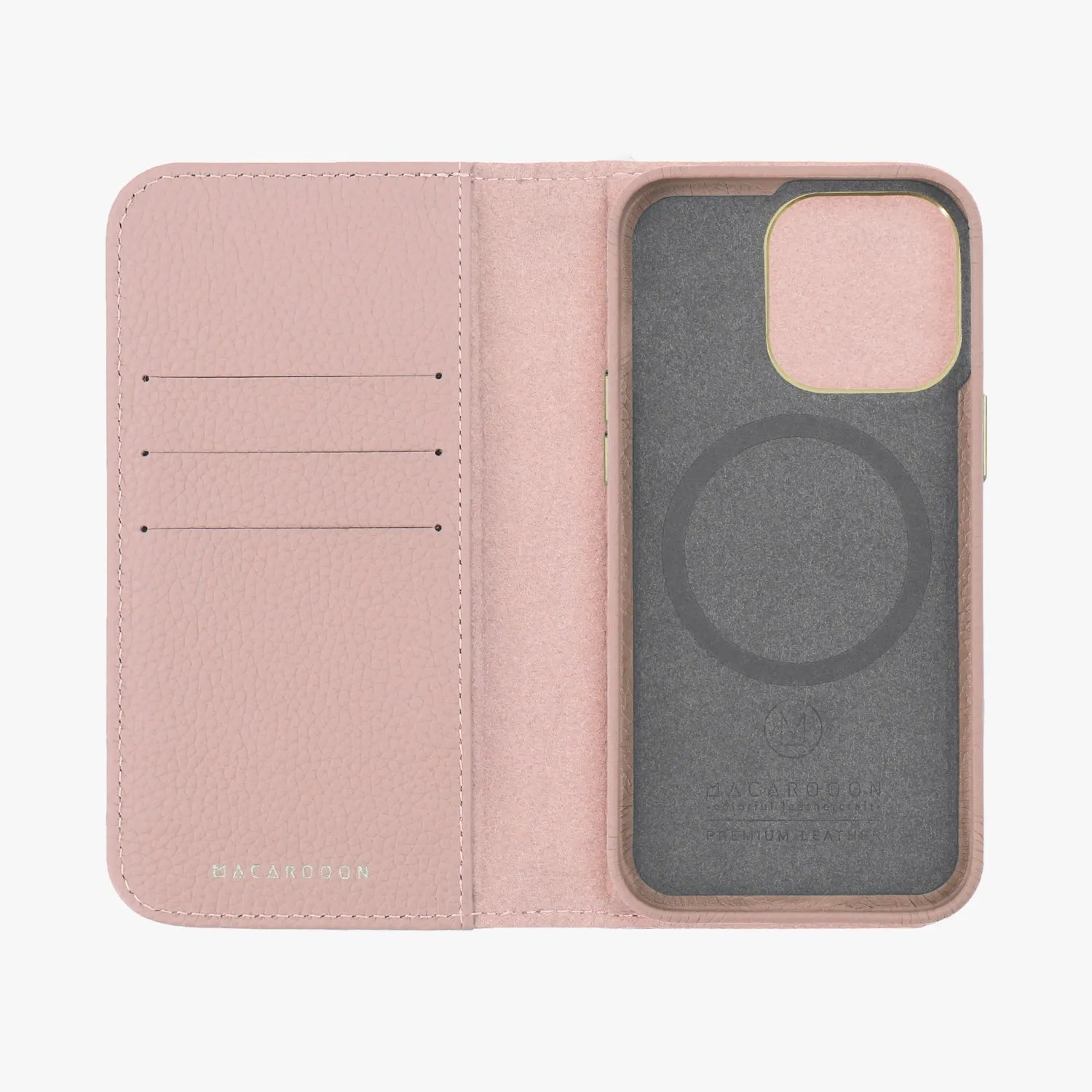 iPhone 16 Plus MagSafe Leather Flip Cover with Leather Case