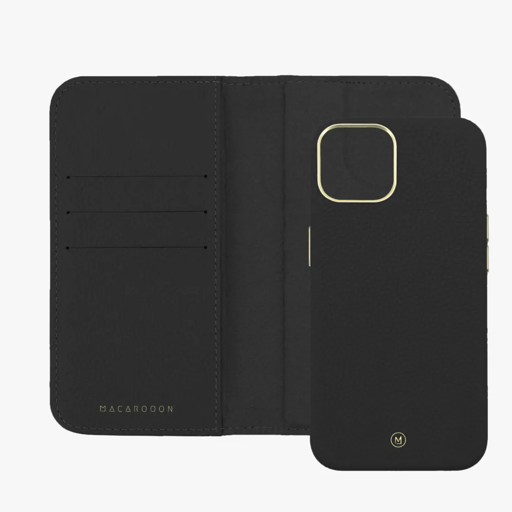 iPhone 16 Plus MagSafe Leather Flip Cover with Leather Case