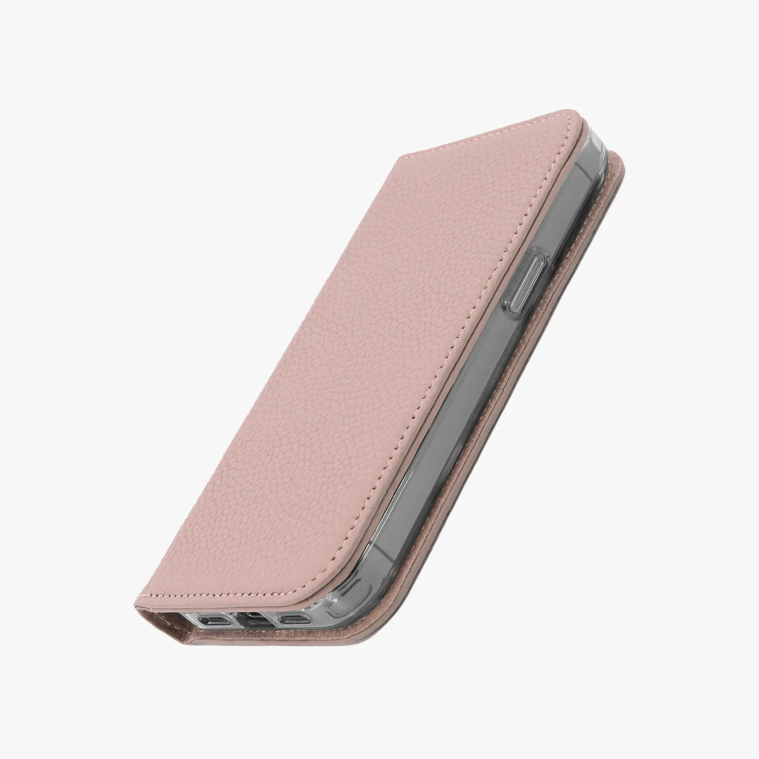iPhone 16 Pro Max MagSafe Leather Flip Cover with Clear Case