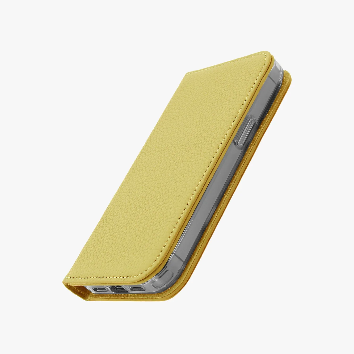 iPhone 16 Pro Max MagSafe Leather Flip Cover with Clear Case