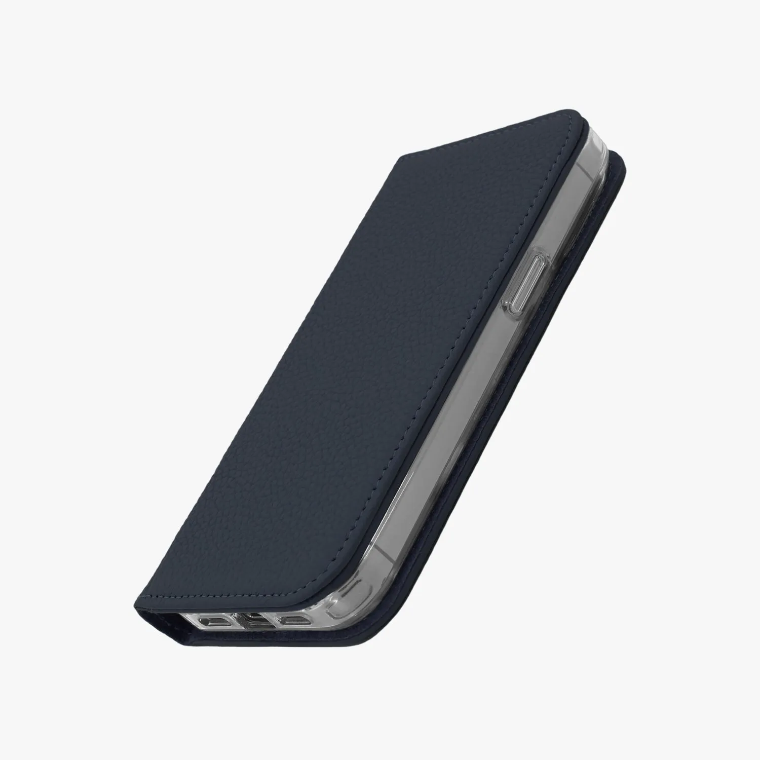 iPhone 16 Pro Max MagSafe Leather Flip Cover with Clear Case