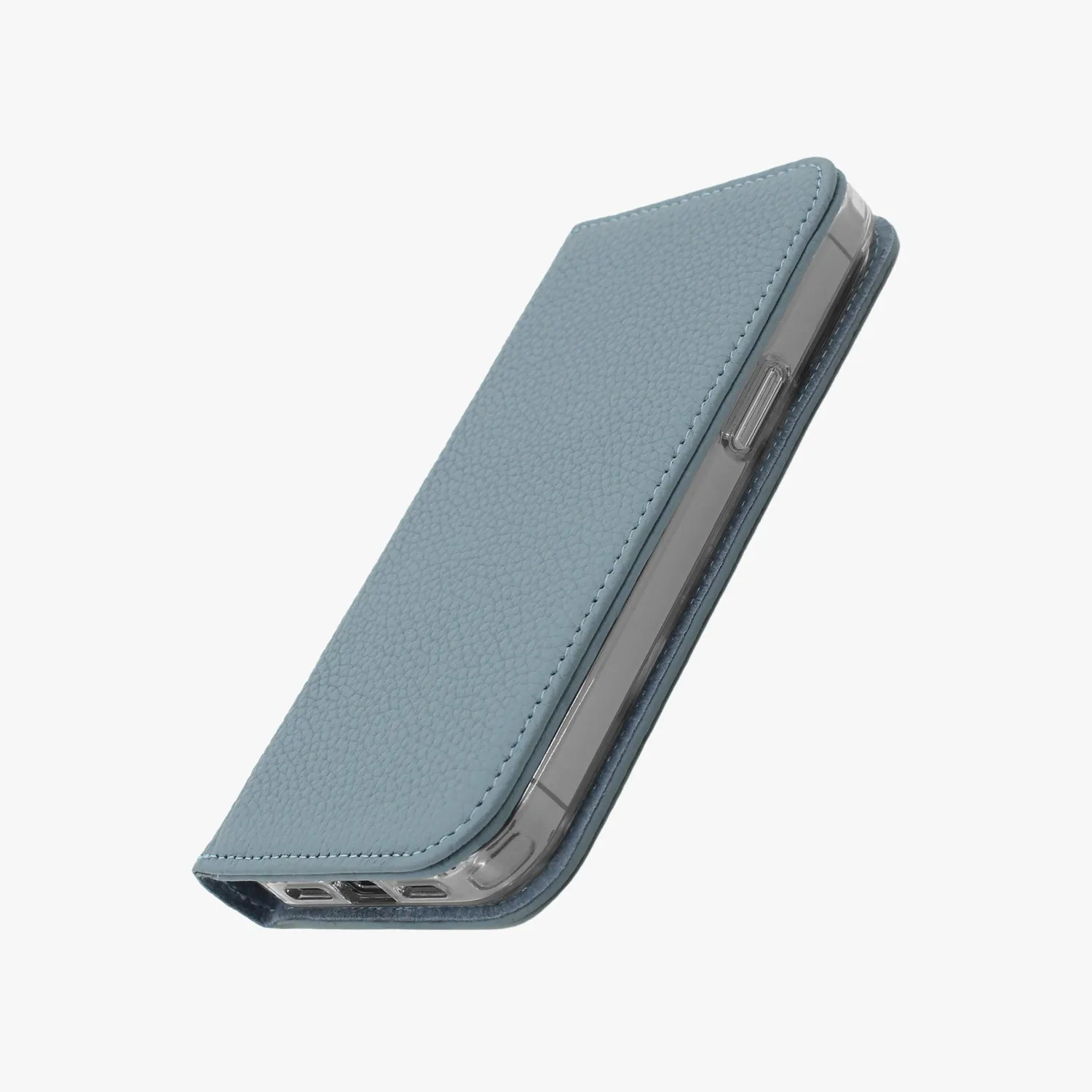iPhone 16 Pro Max MagSafe Leather Flip Cover with Clear Case