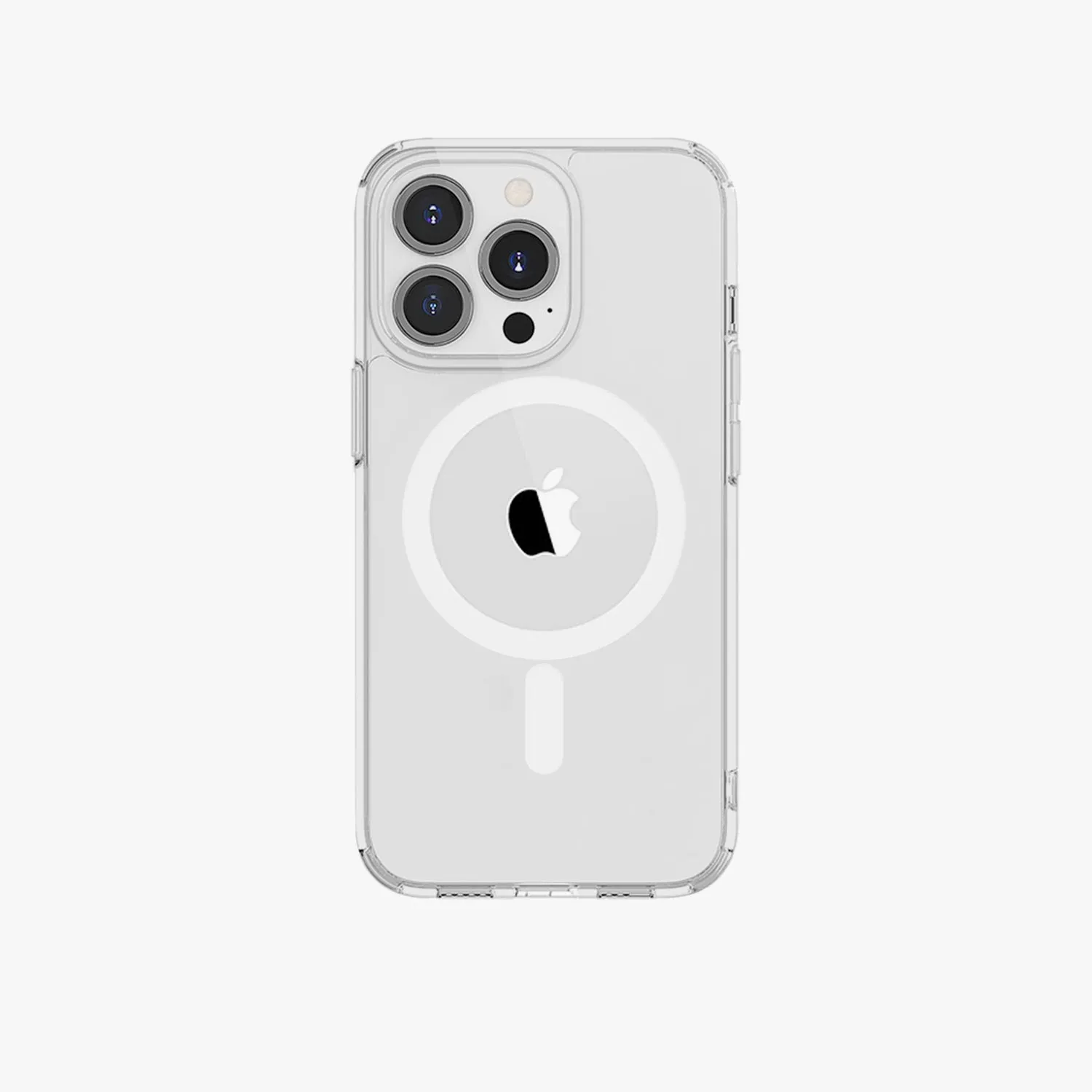 iPhone 16 Pro Max MagSafe Leather Flip Cover with Clear Case
