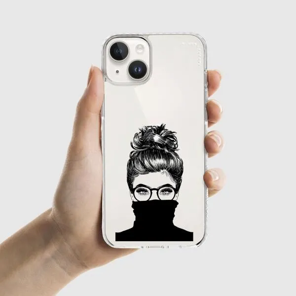 iPhone Case - Beautiful Woman With Messy Bun