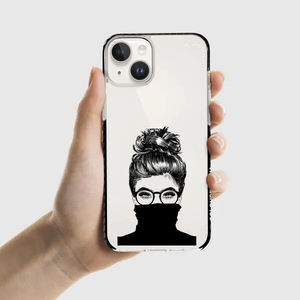 iPhone Case - Beautiful Woman With Messy Bun